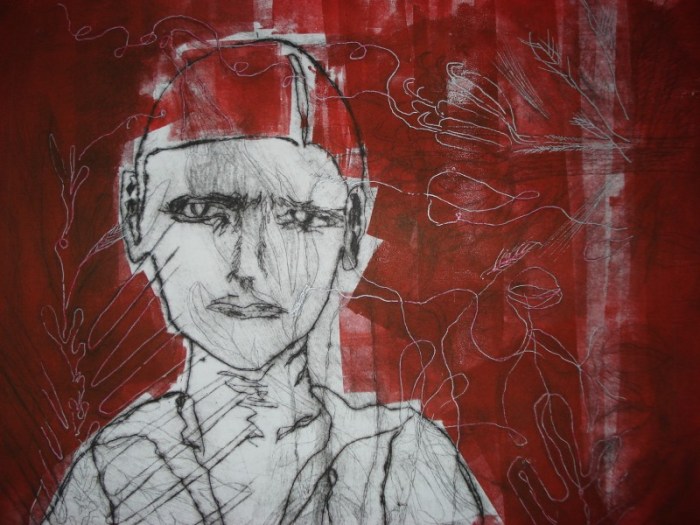 Lunática 2006 / punta seca y tinta con rodillo aplicado directo